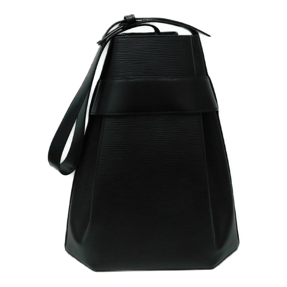 Louis Vuitton Epi Bag Noir Sac Monotone Shoulder Depaule Black